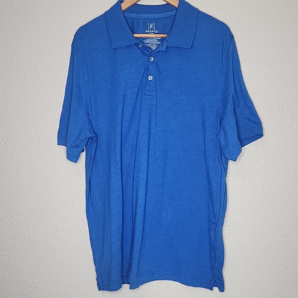 George Blue Polo Shirt Classic Style